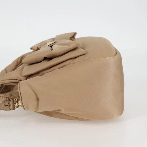PRADA Hand Bag Nylon 2way Beige Gold Auth 118908SM - Picture 6 of 16